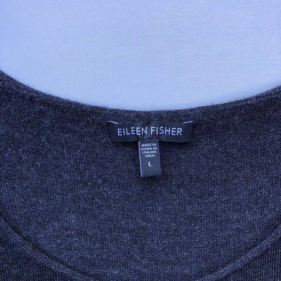 Eileen Fisher Women Large Sweater Dress Sleeveless 100% Merino Wool Career Wear - Picture 6 of 12